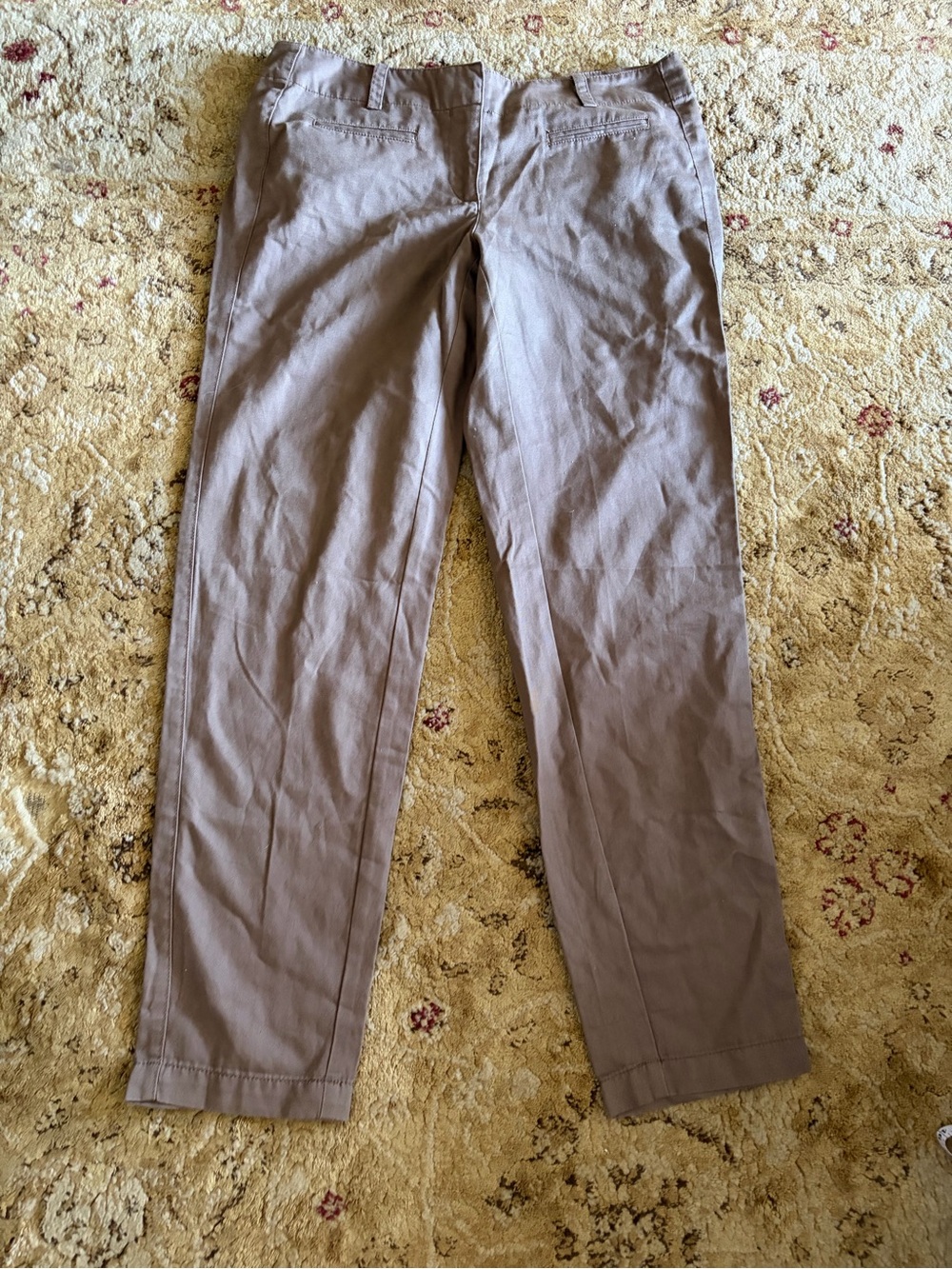 Ann Taylor Loft size 6 Marisa linen blend pants taupe - EUC classic traditional